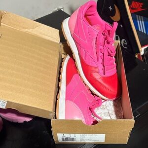 Reebok Women's Pink and Red Sneakers